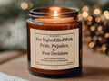 Jane Austen Candle 4 & 9 13oz Pride Prejudice Funny Janeite Jar Candle, Punny Literary Book Lover Gift, Bookish Reader Present