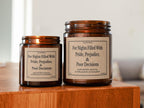 Jane Austen Candle 4 & 9 13oz Pride Prejudice Funny Janeite Jar Candle, Punny Literary Book Lover Gift, Bookish Reader Present