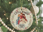 Sisters Personalized Little Women Ornament Ceramic with Jo March Quote by Louisa May Alcott Christmas Book Person Gift