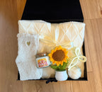 Shakespeare Little But Fierce Candle, Literary Girl Care Package, Book Lover Gift Set, Sunflower Encouragement Cozy Reader Kit Present