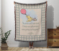 Winnie-the-Pooh Woven Blanket, A.A. Milne Throw Blanket, Literary Home Decor