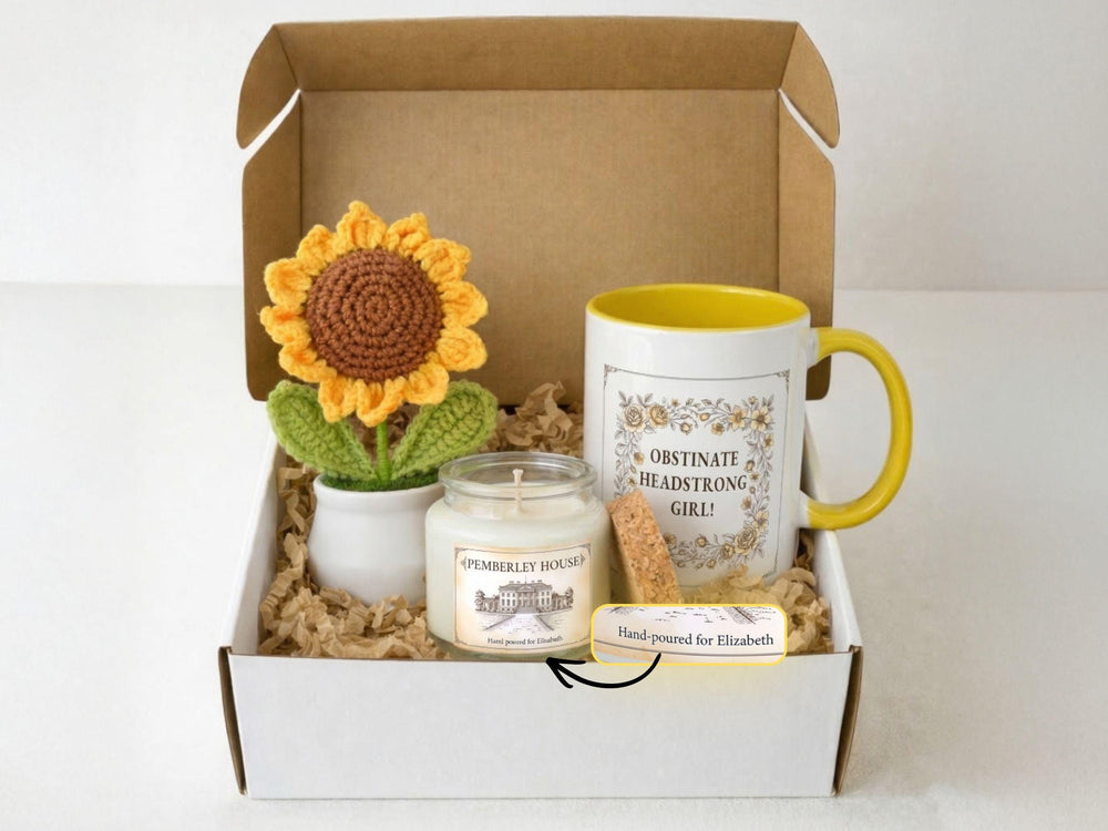Jane Austen Mother's Day Gift Set, Book Lover Mom Box