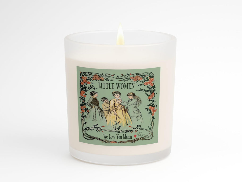 Little Women Gift Set, Personalized Mother's Day Book Lover Gift, Louisa May Alcott Bookish Mug and Candle Gift Box for Mom