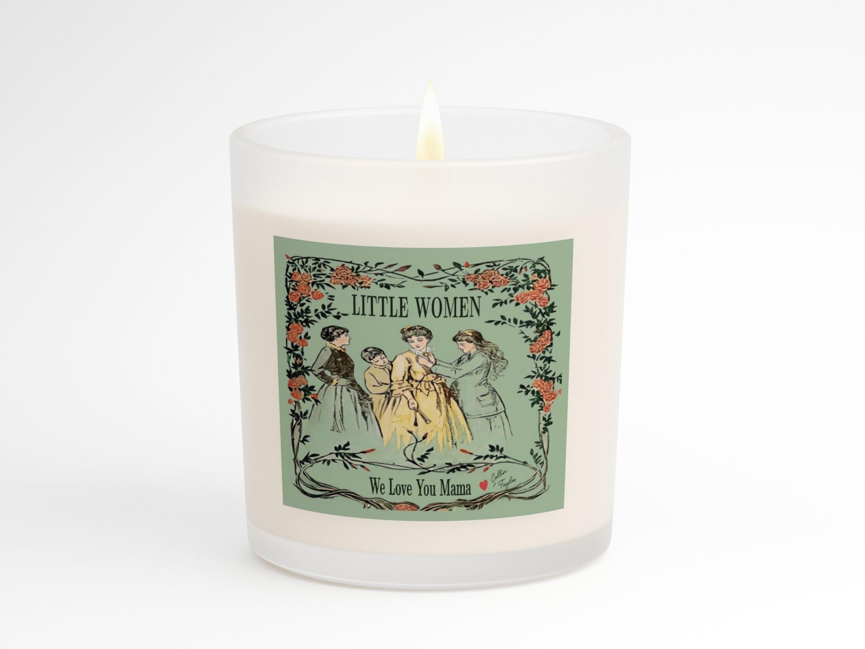 Little Women Gift Set, Personalized Mother's Day Book Lover Gift, Louisa May Alcott Bookish Mug and Candle Gift Box for Mom