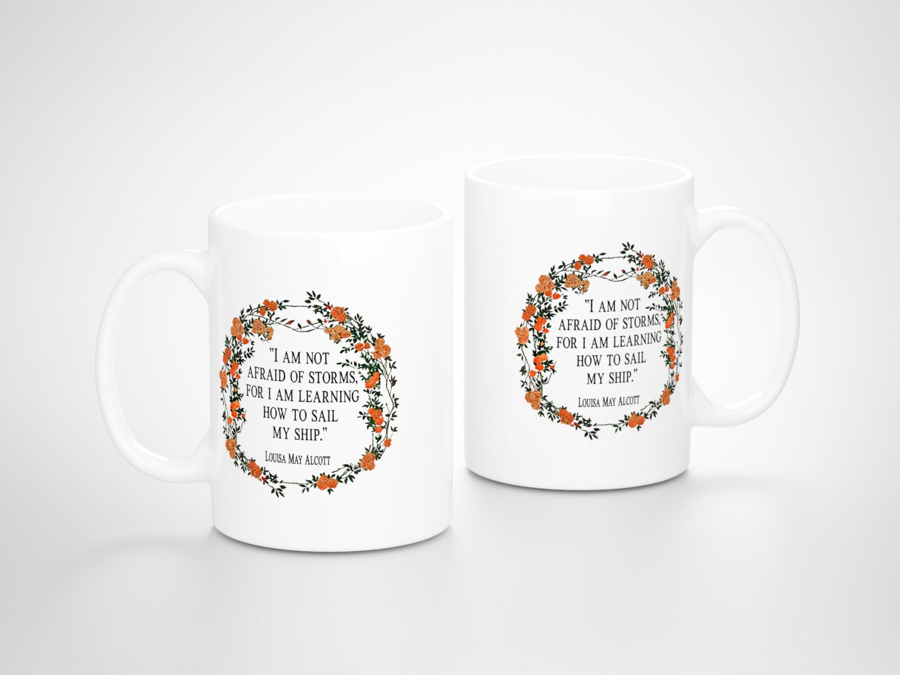 Little Women Gift Set, Personalized Mother's Day Book Lover Gift, Louisa May Alcott Bookish Mug and Candle Gift Box for Mom