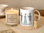 Jane Austen Gift Set for Book Lovers, Literary Encouragement Mug and Candle, Bibliotherapy Care Package for Mom