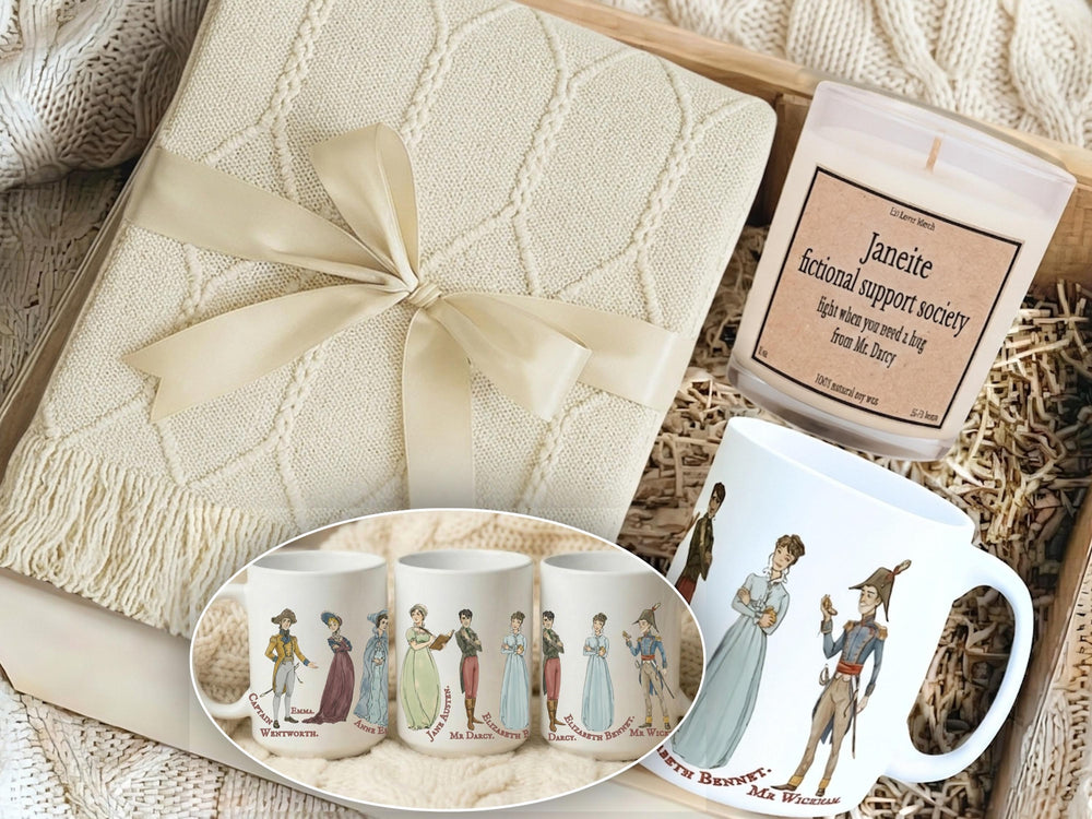 Jane Austen Care Package, Hug in a Box for Book Lovers